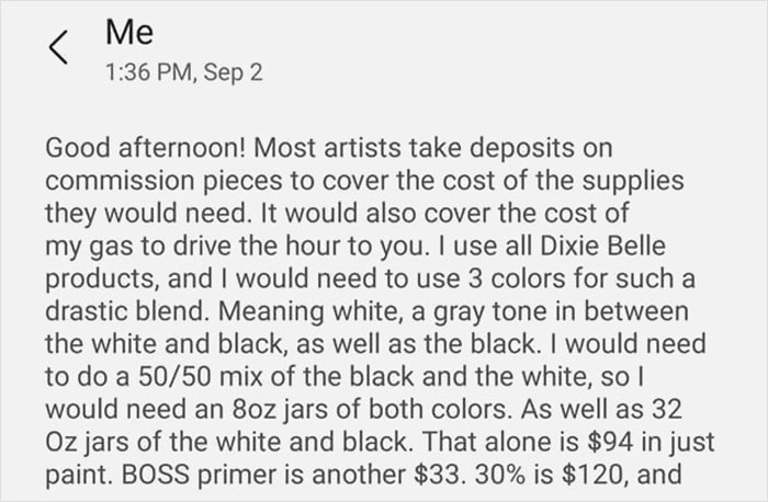 Choosing Beggar Loses It When Furniture Restorer Refuses To Work On Her Terms