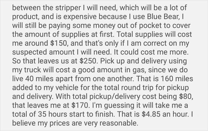 Choosing Beggar Loses It When Furniture Restorer Refuses To Work On Her Terms