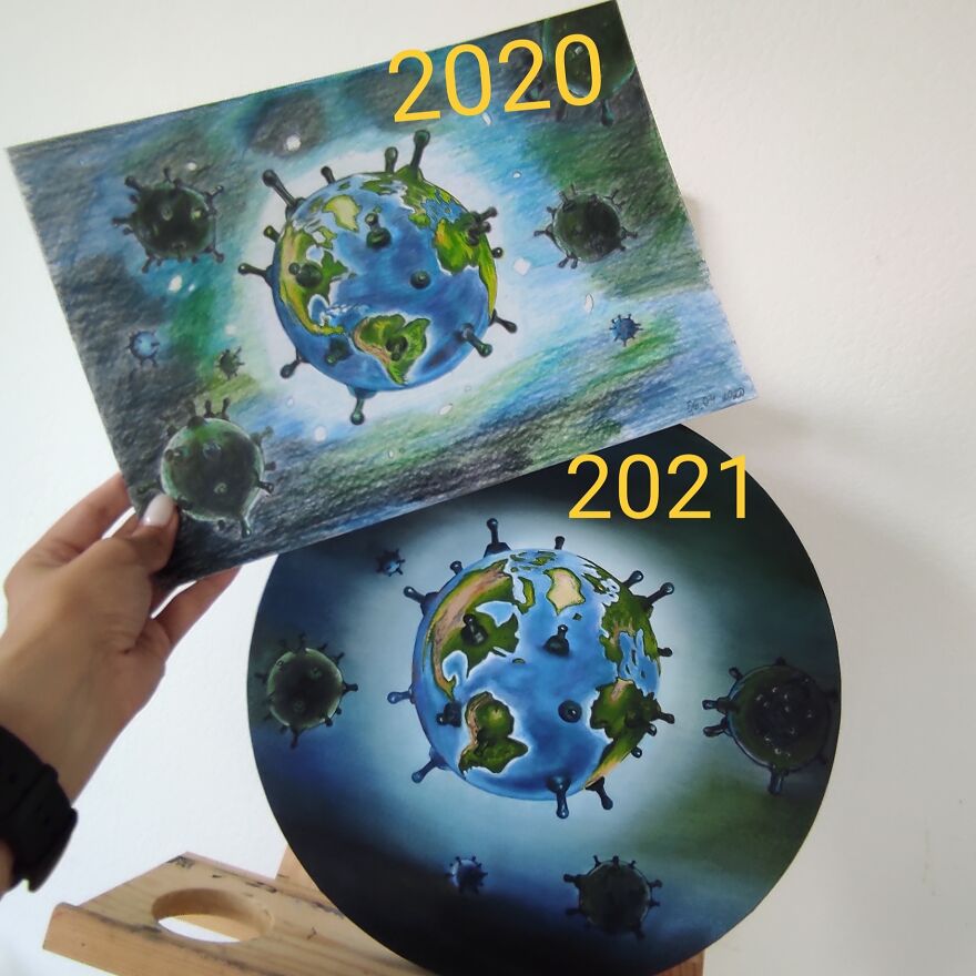 I Drew Earth After Covid 2021 I Drew Earth After Covid 2021
