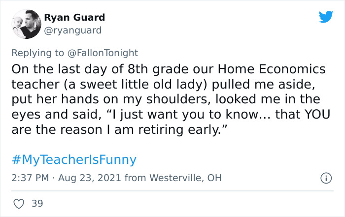 People Are Sharing Funny, Weird, And Embarrassing Stories About Their Teachers For Jimmy Fallon’s Challenge (40 Pics) People Are Sharing Funny, Weird, And Embarrassing Stories About Their Teachers For Jimmy Fallon’s Challenge (40 Pics)