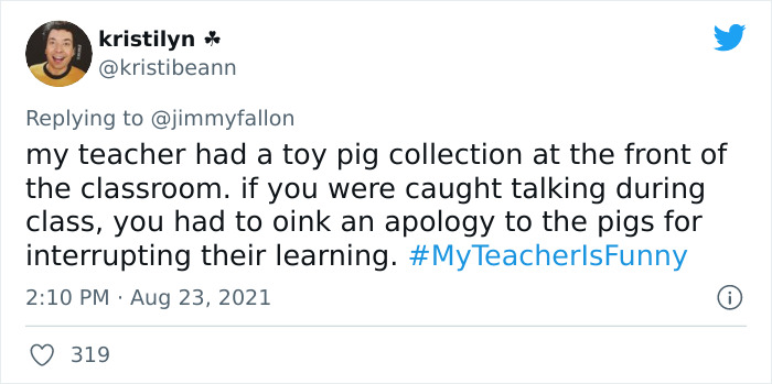 People Are Sharing Funny, Weird, And Embarrassing Stories About Their Teachers For Jimmy Fallon’s Challenge (40 Pics) People Are Sharing Funny, Weird, And Embarrassing Stories About Their Teachers For Jimmy Fallon’s Challenge (40 Pics)