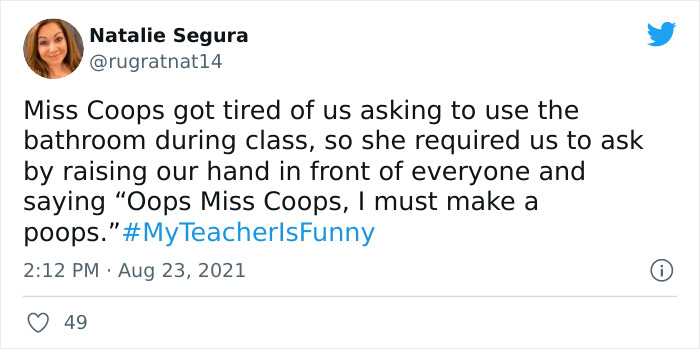 People Are Sharing Funny, Weird, And Embarrassing Stories About Their Teachers For Jimmy Fallon’s Challenge (40 Pics) People Are Sharing Funny, Weird, And Embarrassing Stories About Their Teachers For Jimmy Fallon’s Challenge (40 Pics)