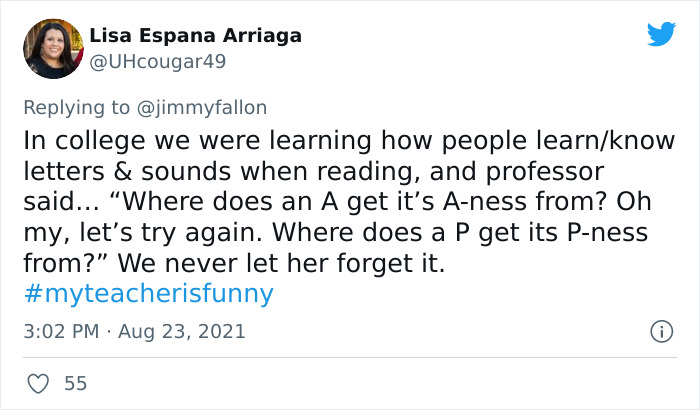 People Are Sharing Funny, Weird, And Embarrassing Stories About Their Teachers For Jimmy Fallon’s Challenge (40 Pics) People Are Sharing Funny, Weird, And Embarrassing Stories About Their Teachers For Jimmy Fallon’s Challenge (40 Pics)