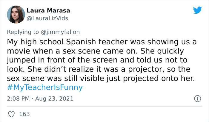 People Are Sharing Funny, Weird, And Embarrassing Stories About Their Teachers For Jimmy Fallon’s Challenge (40 Pics) People Are Sharing Funny, Weird, And Embarrassing Stories About Their Teachers For Jimmy Fallon’s Challenge (40 Pics)