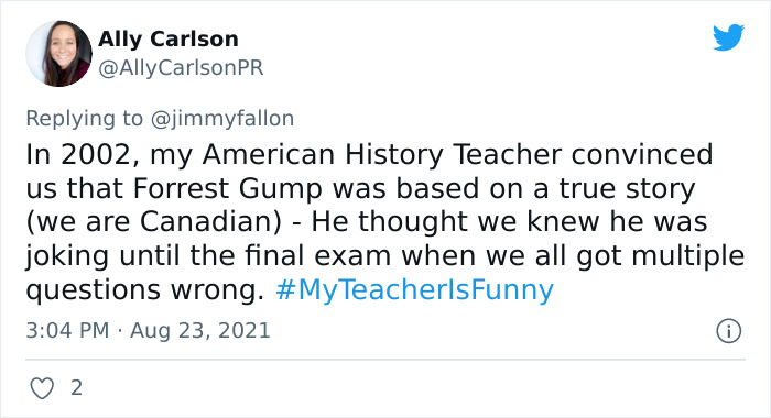 People Are Sharing Funny, Weird, And Embarrassing Stories About Their Teachers For Jimmy Fallon’s Challenge (40 Pics) People Are Sharing Funny, Weird, And Embarrassing Stories About Their Teachers For Jimmy Fallon’s Challenge (40 Pics)