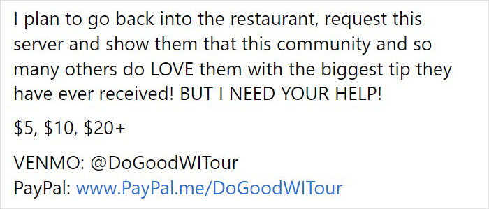 People Online Step Up After Gay Server Is Left With A Homophobic Message Instead Of A Tip