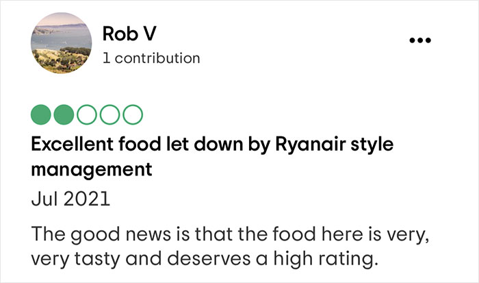 Restaurant Owner Puts Entitled Customer In Their Place With A Mic-Drop Response To Their Bad Tripadvisor Review