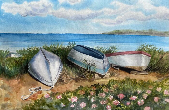 I Show The Beauty Of Martha’s Vineyard Island With My Watercolor Paintings (22 Pics) I Show The Beauty Of Martha’s Vineyard Island With My Watercolor Paintings (22 Pics)