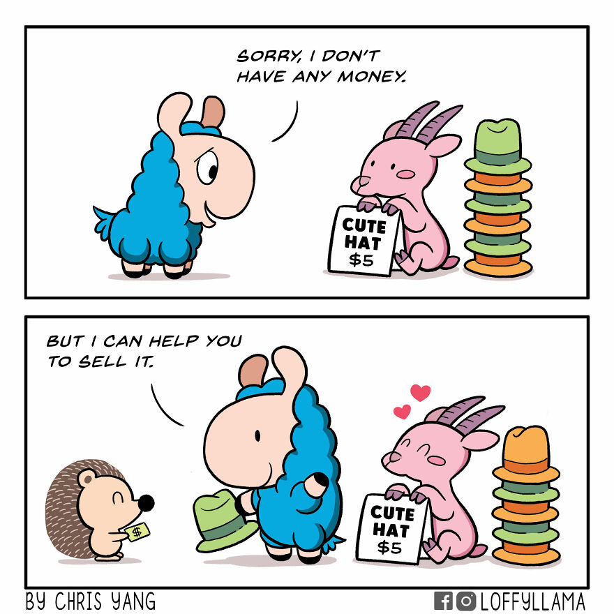 My 23 New Wholesome And Positive Comics About A Blue Llama My 23 New Wholesome And Positive Comics About A Blue Llama