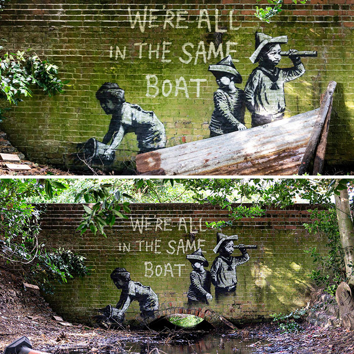 Banksy Comes Back With 9 New Wall Arts In England And People Are Loving Them
