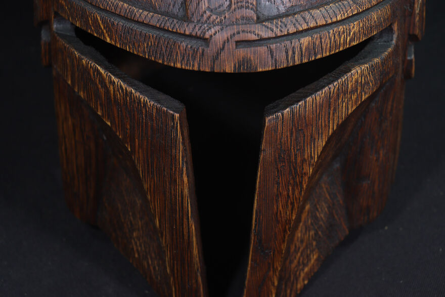 I Made A Mandalorian Wooden Helmet