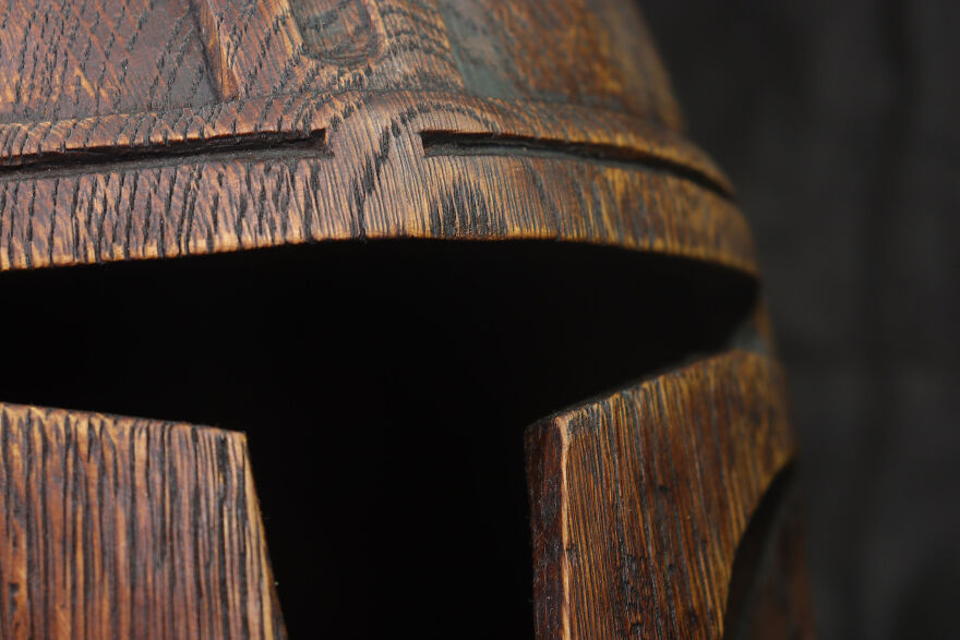 I Made A Mandalorian Wooden Helmet