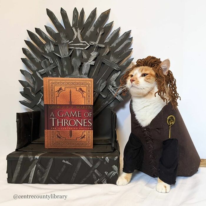 This Library Attracts The Public By Dressing Up One Librarian&#8217;s Cat As Literary And Movie Icons (100 Pics)