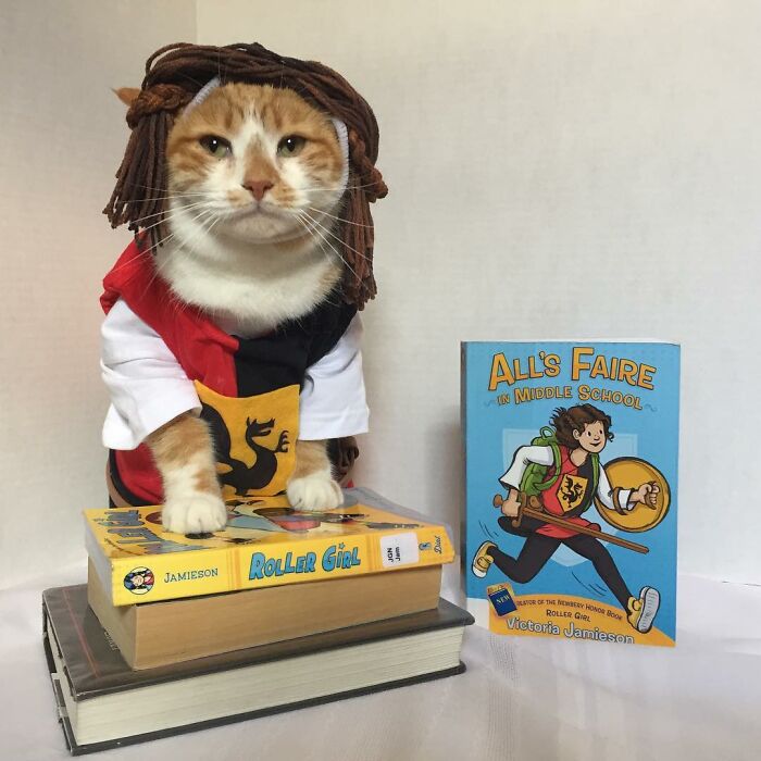 This Library Attracts The Public By Dressing Up One Librarian&#8217;s Cat As Literary And Movie Icons (100 Pics)
