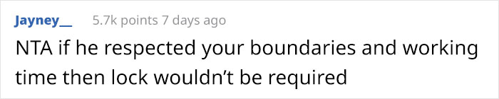 Unemployed Husband Keeps Interrupting His Working Wife With Requests And Chores, So She Installs A Lock, Sparks Family Drama Unemployed Husband Keeps Interrupting His Working Wife With Requests And Chores, So She Installs A Lock, Sparks Family Drama