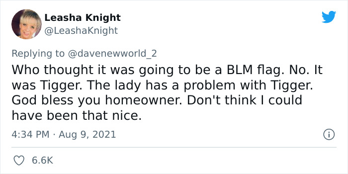 Joyless Karen Is Triggered By A Tigger Flag That Her Neighbor Has, Goes Viral On TikTok Joyless Karen Is Triggered By A Tigger Flag That Her Neighbor Has, Goes Viral On TikTok