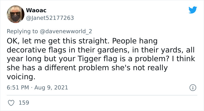 Joyless Karen Is Triggered By A Tigger Flag That Her Neighbor Has, Goes Viral On TikTok Joyless Karen Is Triggered By A Tigger Flag That Her Neighbor Has, Goes Viral On TikTok