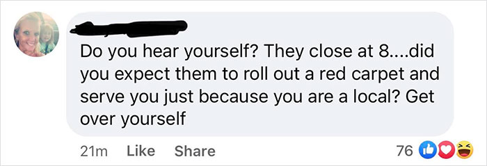 ‘Karen’ Is Furious That A Small Town Restaurant Didn’t Serve Her After Closing Time – Gets Roasted By The Locals ‘Karen’ Is Furious That A Small Town Restaurant Didn’t Serve Her After Closing Time – Gets Roasted By The Locals