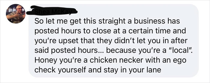 ‘Karen’ Is Furious That A Small Town Restaurant Didn’t Serve Her After Closing Time – Gets Roasted By The Locals ‘Karen’ Is Furious That A Small Town Restaurant Didn’t Serve Her After Closing Time – Gets Roasted By The Locals