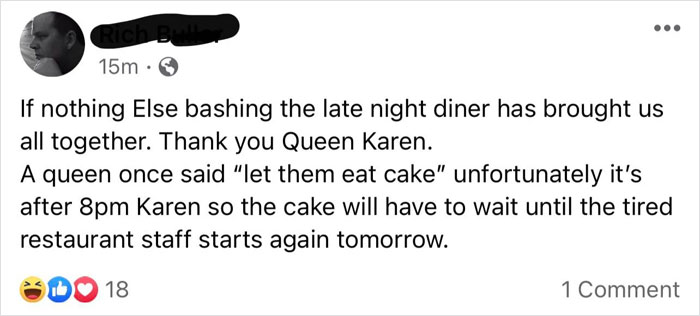 ‘Karen’ Is Furious That A Small Town Restaurant Didn’t Serve Her After Closing Time – Gets Roasted By The Locals ‘Karen’ Is Furious That A Small Town Restaurant Didn’t Serve Her After Closing Time – Gets Roasted By The Locals