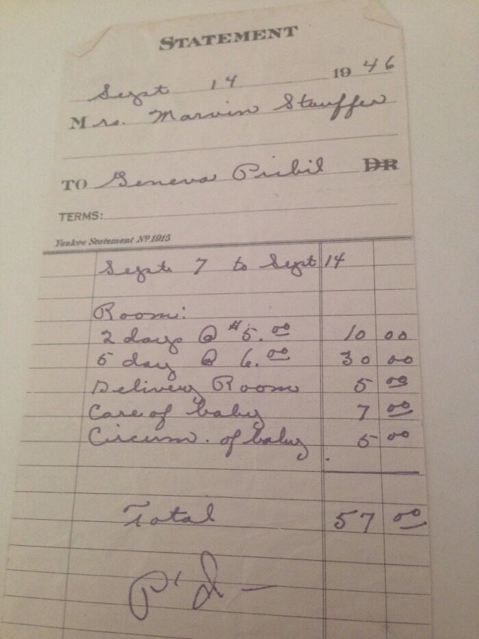 People Are Sharing Medical Bills From The 20th Century To Show Just How Out-Of-Hand Prices Are Now (30 Pics) People Are Sharing Medical Bills From The 20th Century To Show Just How Out-Of-Hand Prices Are Now (30 Pics)