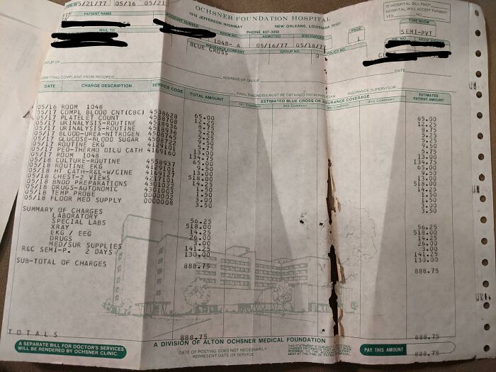 People Are Sharing Medical Bills From The 20th Century To Show Just How Out-Of-Hand Prices Are Now (30 Pics) People Are Sharing Medical Bills From The 20th Century To Show Just How Out-Of-Hand Prices Are Now (30 Pics)
