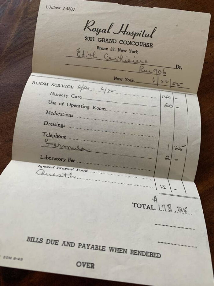 People Are Sharing Medical Bills From The 20th Century To Show Just How Out-Of-Hand Prices Are Now (30 Pics) People Are Sharing Medical Bills From The 20th Century To Show Just How Out-Of-Hand Prices Are Now (30 Pics)