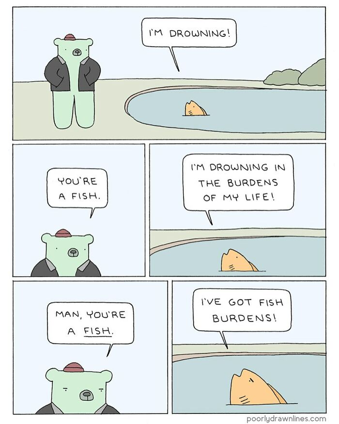 30 Funny Comics With Unexpected Endings By “Poorly Drawn Lines” (New Pics) 30 Funny Comics With Unexpected Endings By “Poorly Drawn Lines” (New Pics)
