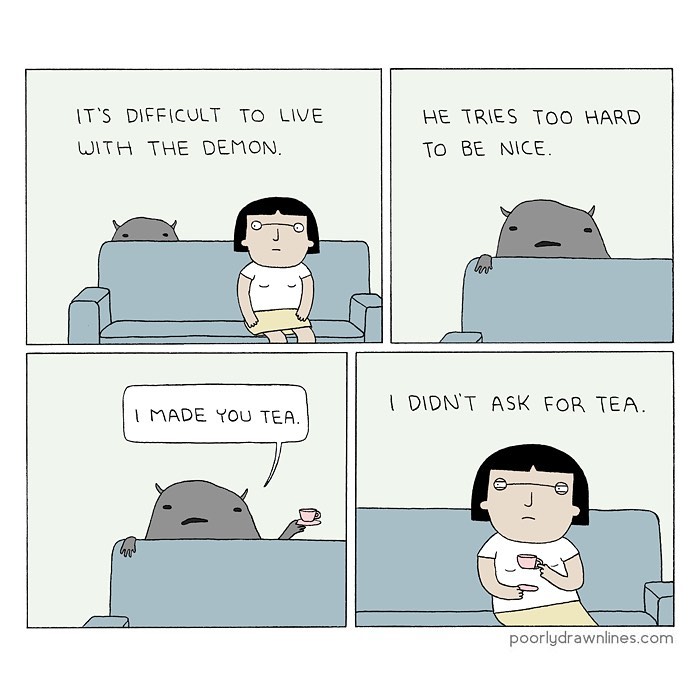 30 Funny Comics With Unexpected Endings By “Poorly Drawn Lines” (New Pics) 30 Funny Comics With Unexpected Endings By “Poorly Drawn Lines” (New Pics)