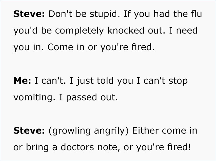 Doctor Writes &#8220;The Most Passive-Aggressive Note&#8221; To Sign Off An Employee For 2 Weeks Instead Of 2 Days After Her Jerk Manager Illegally Threatens To Fire Her