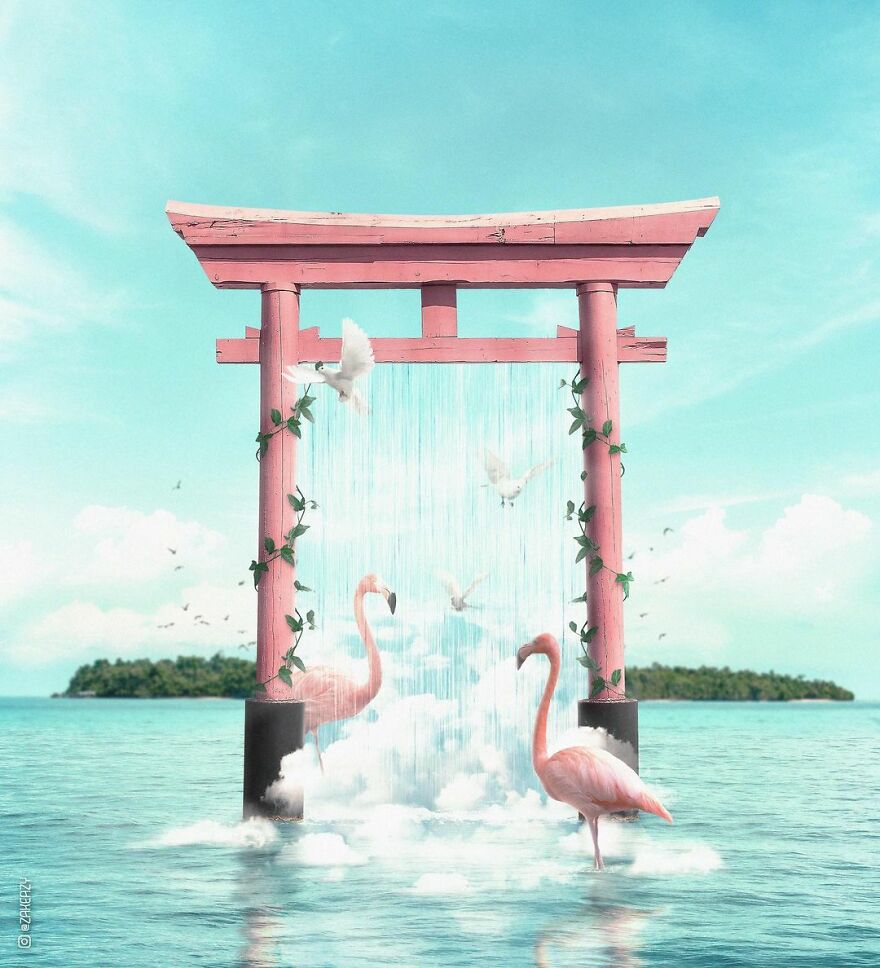 Digital Artist Creates Magical And Surreal Images From Architecture And Fragments Of Nature (55 Pics)