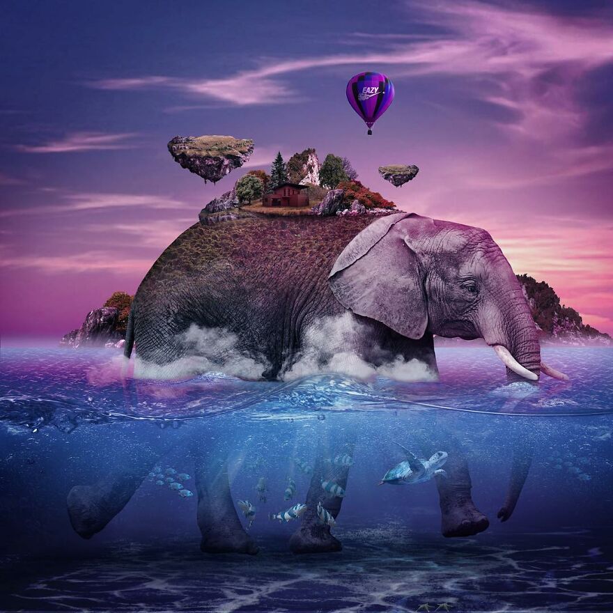 Digital Artist Creates Magical And Surreal Images From Architecture And Fragments Of Nature (55 Pics)