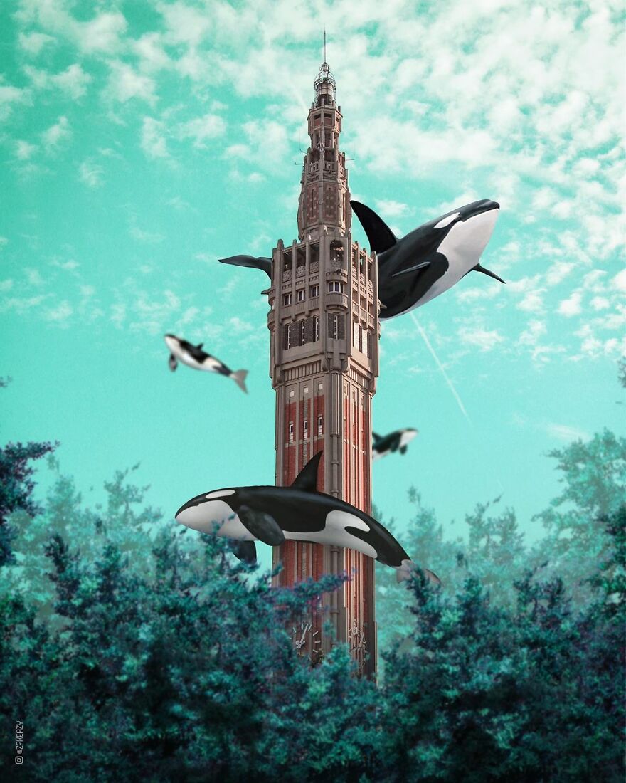 Digital Artist Creates Magical And Surreal Images From Architecture And Fragments Of Nature (55 Pics)