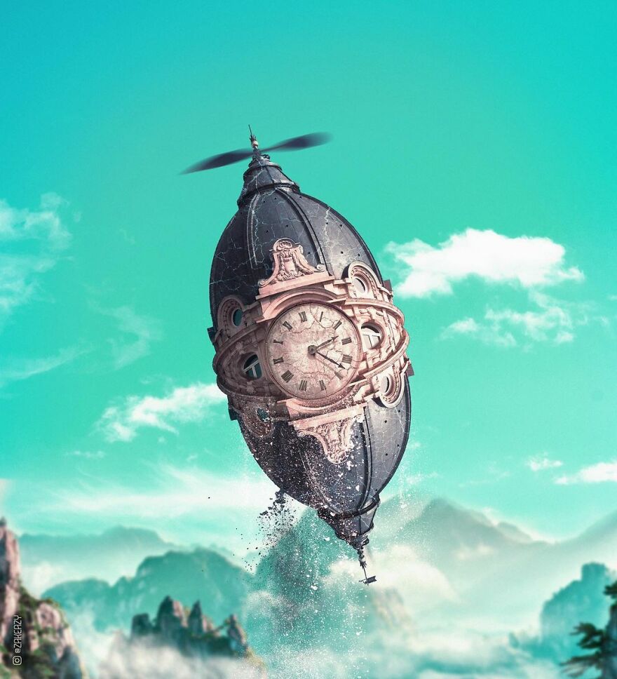 Digital Artist Creates Magical And Surreal Images From Architecture And Fragments Of Nature (55 Pics)