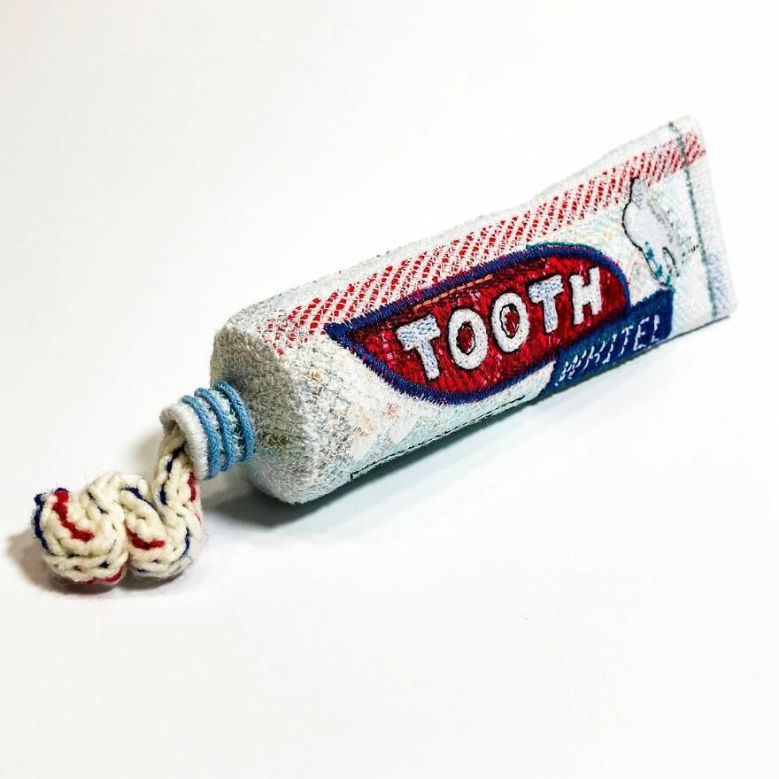This Artist Crafts Embroidered Felt Sculptures Of Various Products, And Their Looks Might Deceive You (54 Pics) This Artist Crafts Embroidered Felt Sculptures Of Various Products, And Their Looks Might Deceive You (54 Pics)