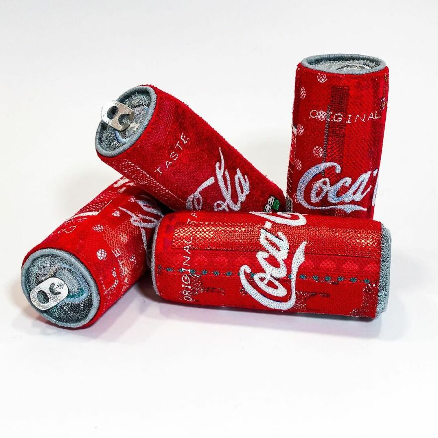 This Artist Crafts Embroidered Felt Sculptures Of Various Products, And Their Looks Might Deceive You (54 Pics) This Artist Crafts Embroidered Felt Sculptures Of Various Products, And Their Looks Might Deceive You (54 Pics)