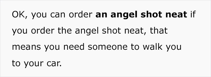 Bartender Explains What Different “Angel Shots” Mean And How Ordering One Can Save Someone From A Bad Situation Bartender Explains What Different “Angel Shots” Mean And How Ordering One Can Save Someone From A Bad Situation