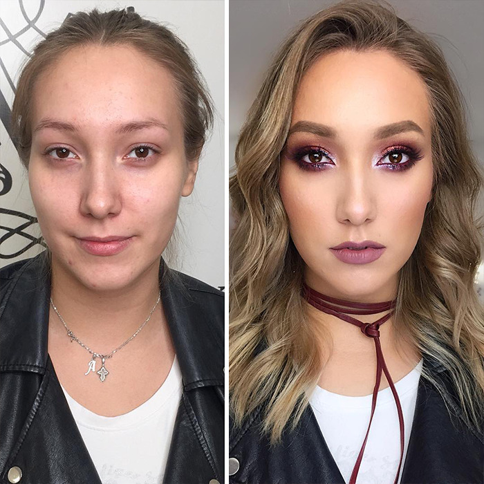 35 Women Before And After Their Makeup Transformations By Maria Kalashnikova