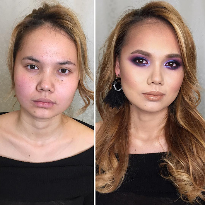 35 Women Before And After Their Makeup Transformations By Maria Kalashnikova