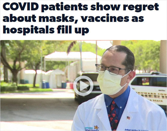 29 Times Anti-Vaxxers Made Headlines For Regretting Not Getting The Vaccine While They Still Could 29 Times Anti-Vaxxers Made Headlines For Regretting Not Getting The Vaccine While They Still Could