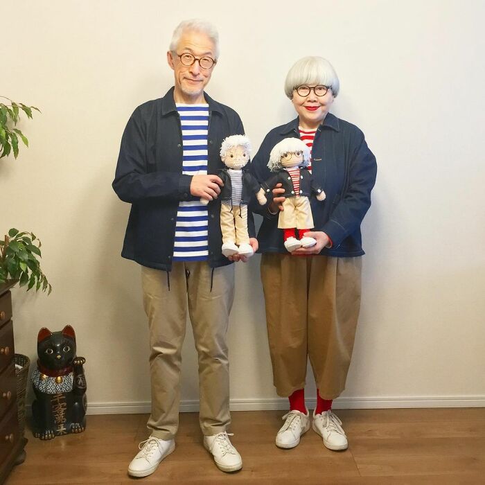 The Perfect Match: Japanese Couple Married For 41 Years Wear Matching Outfits Every Day (30 New Pics) The Perfect Match: Japanese Couple Married For 41 Years Wear Matching Outfits Every Day (30 New Pics)