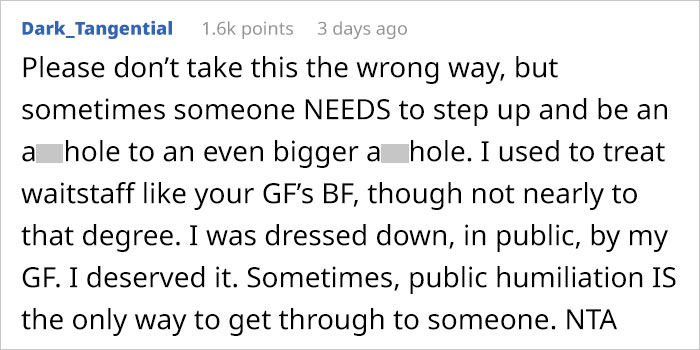 Guy Publicly Shames Wife’s Friend For Being Rude To A Waitress, Asks Online If He Went Too Far Guy Publicly Shames Wife’s Friend For Being Rude To A Waitress, Asks Online If He Went Too Far