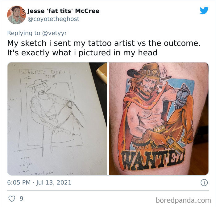 Artists Share What Sketches They Got From Their Clients Vs. What They Delivered And People Love Seeing The Comparison Artists Share What Sketches They Got From Their Clients Vs. What They Delivered And People Love Seeing The Comparison