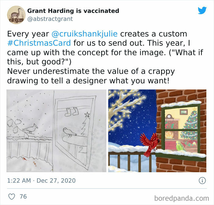 Artists Share What Sketches They Got From Their Clients Vs. What They Delivered And People Love Seeing The Comparison Artists Share What Sketches They Got From Their Clients Vs. What They Delivered And People Love Seeing The Comparison