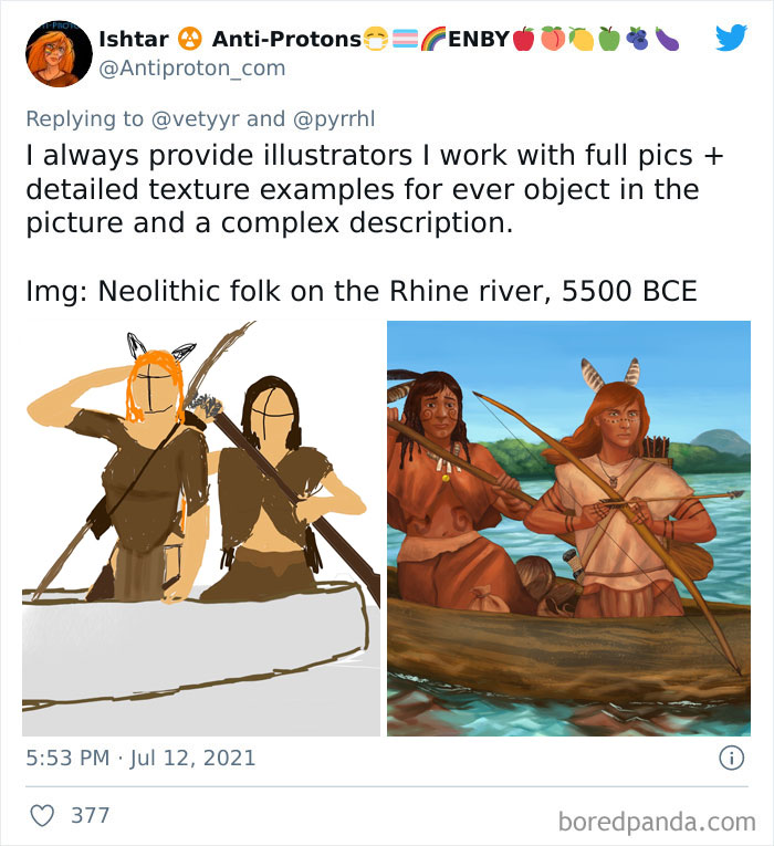 Artists Share What Sketches They Got From Their Clients Vs. What They Delivered And People Love Seeing The Comparison Artists Share What Sketches They Got From Their Clients Vs. What They Delivered And People Love Seeing The Comparison