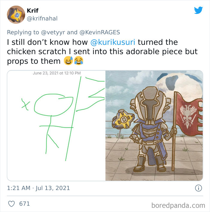 Artists Share What Sketches They Got From Their Clients Vs. What They Delivered And People Love Seeing The Comparison