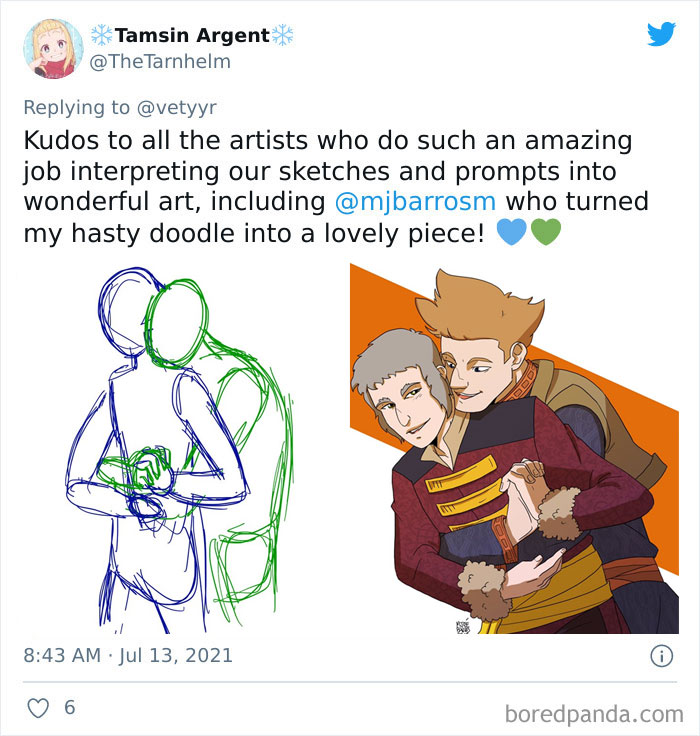 Artists Share What Sketches They Got From Their Clients Vs. What They Delivered And People Love Seeing The Comparison