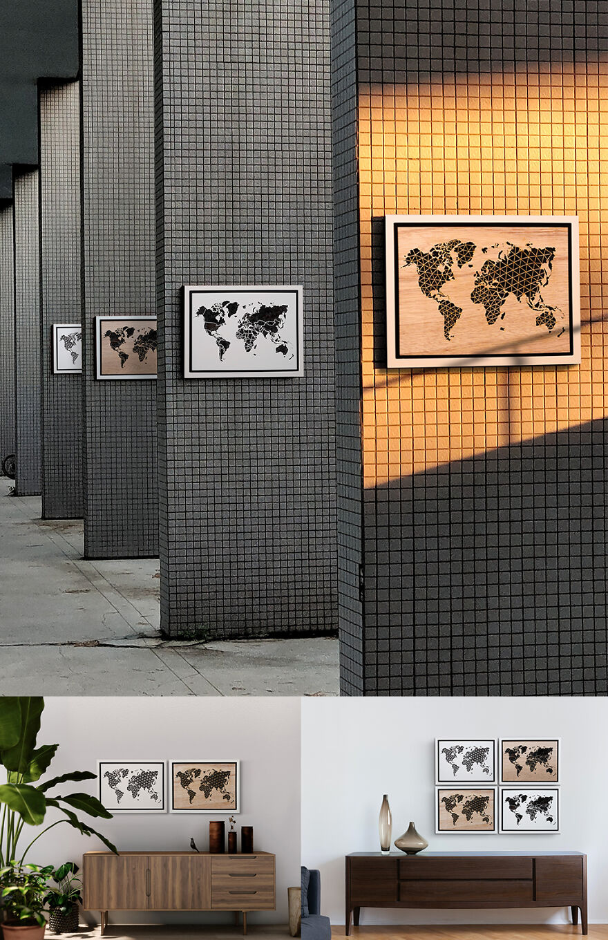 We Want To Bring Home The View Of Earth At Night From Space So We Created This