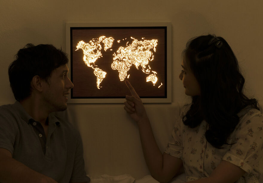 We Want To Bring Home The View Of Earth At Night From Space So We Created This We Want To Bring Home The View Of Earth At Night From Space So We Created This