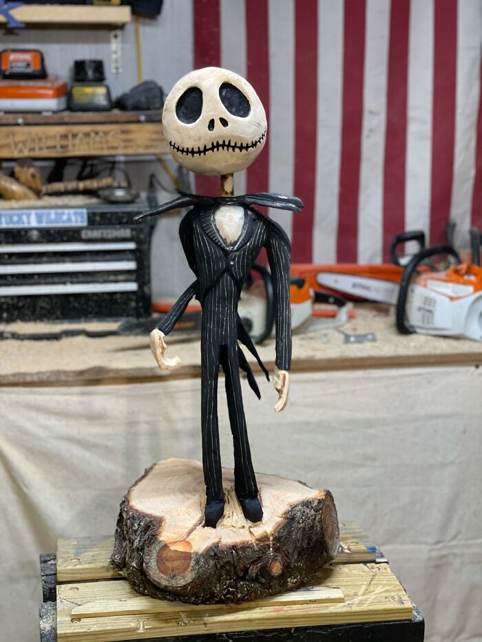 Here Are A Few Of My Favorite Chainsaw Carvings I’ve Created (5 Pics)